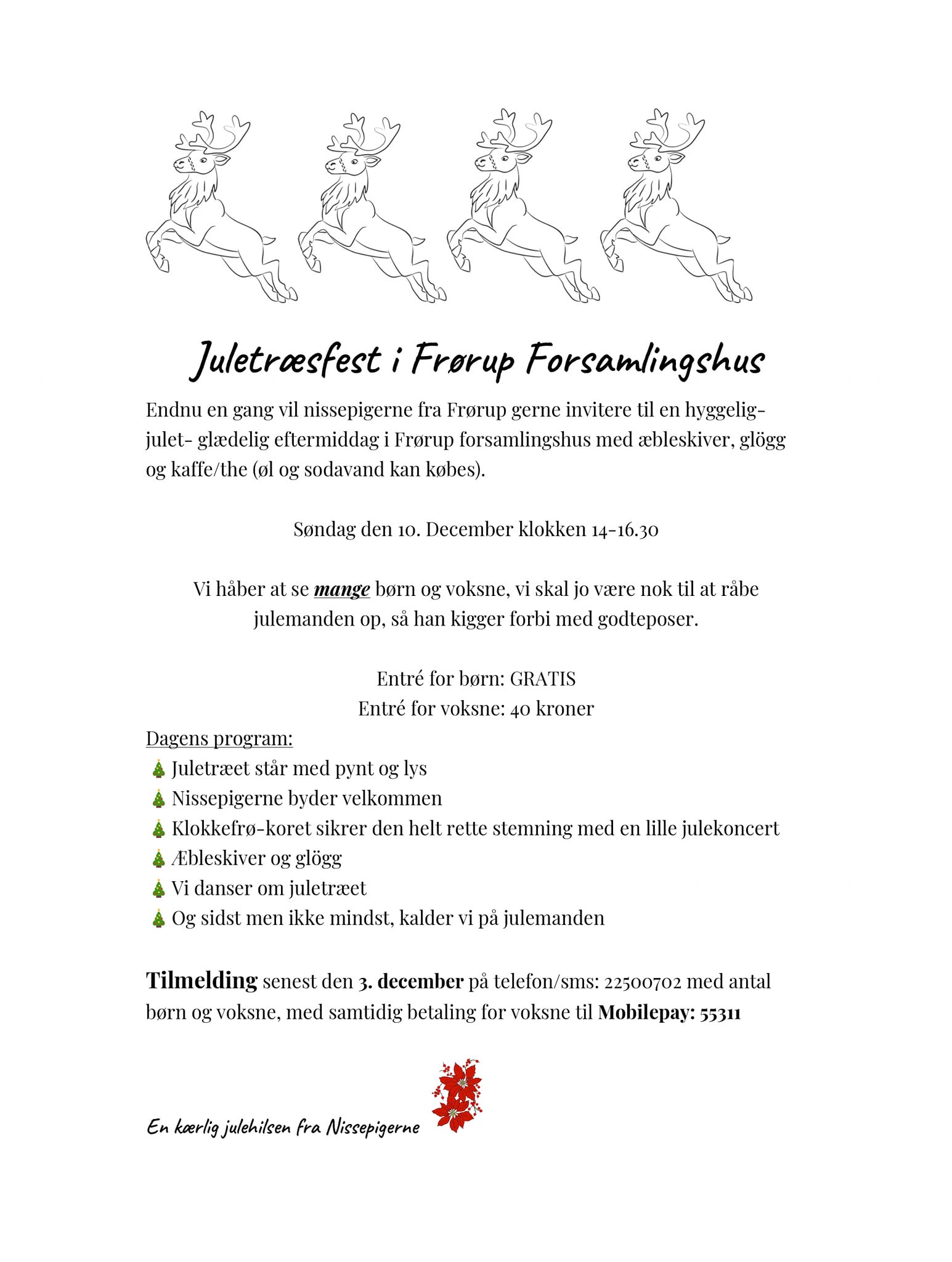 Juletræsfest i Frørup Forsamlingshus