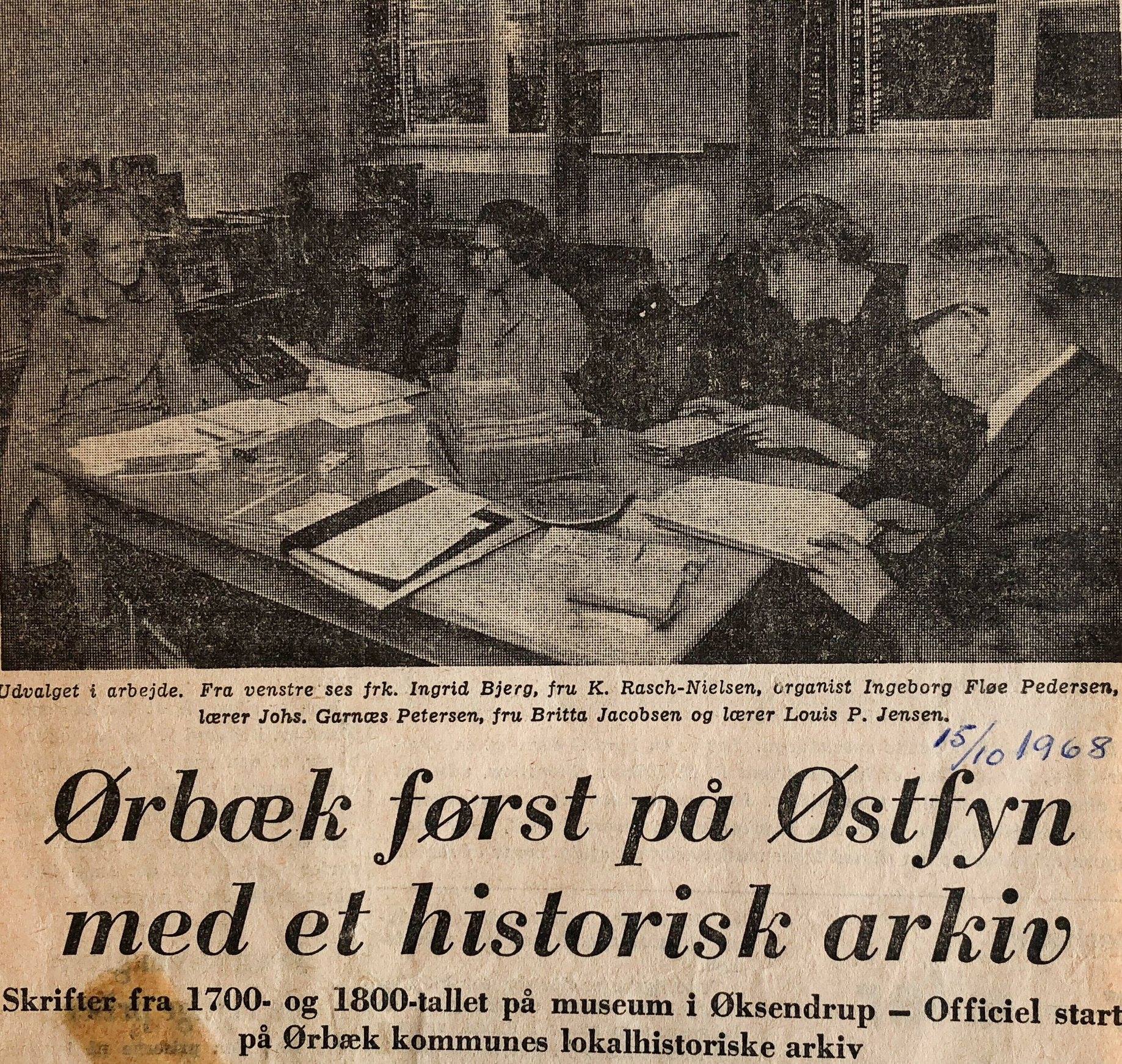 Om Ørbæk lokalhistoriske arkiv