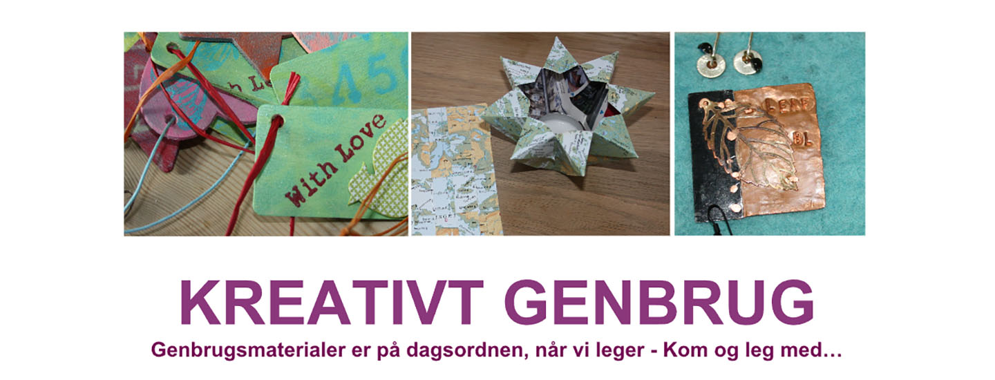 Kreativt genbrug - gummi, pallebånd og andre plastmaterialer